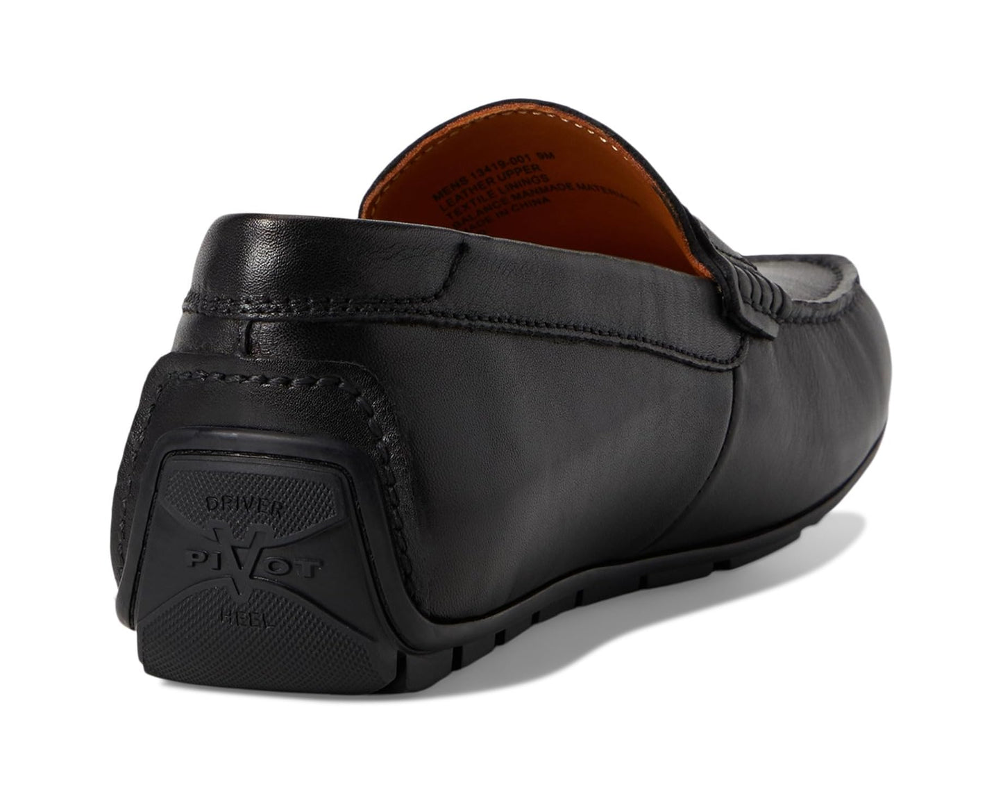 Men's Florsheim Motor Smooth Moc Toe Penny Driver Black