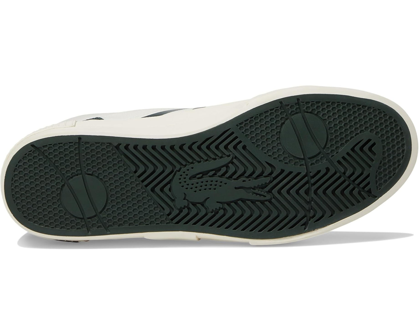 Men's Lacoste L004 Mid Sneakers Off-White/Dark Green
