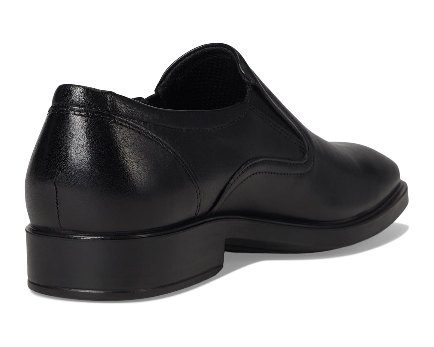 Men's ECCO Milan Plain Toe Slip On Loafers Black