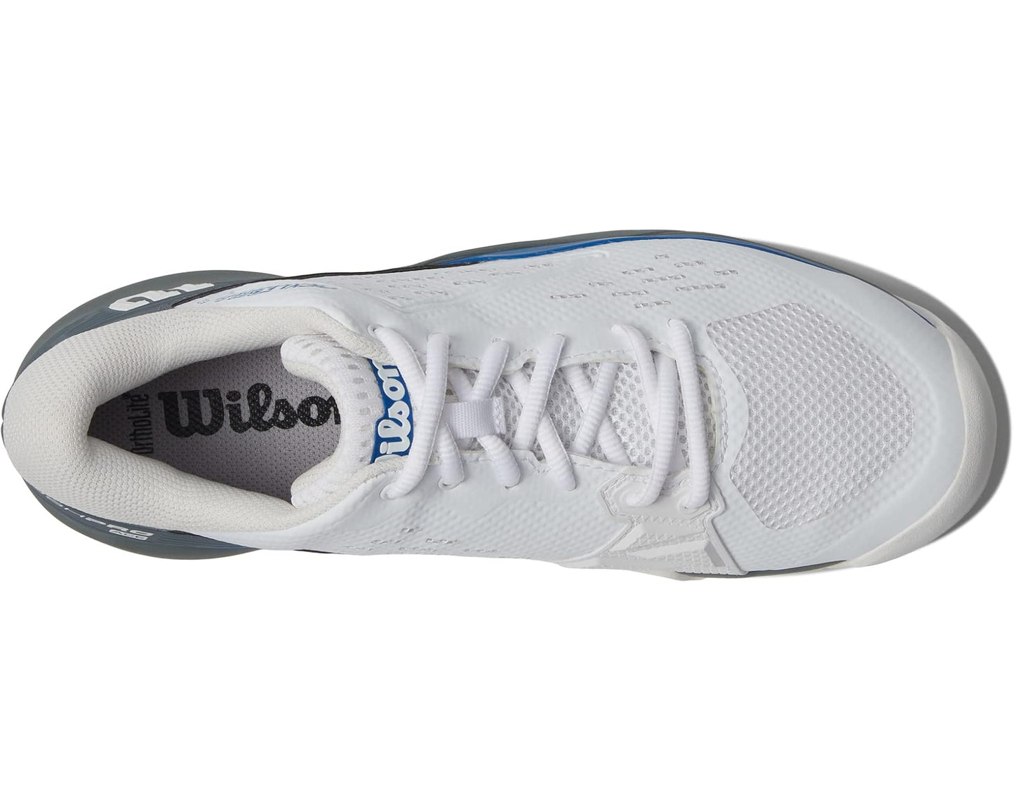 Men's Wilson Rush Pro Ace Pickleball Shoes White/Stormy Weather/Classic Blue