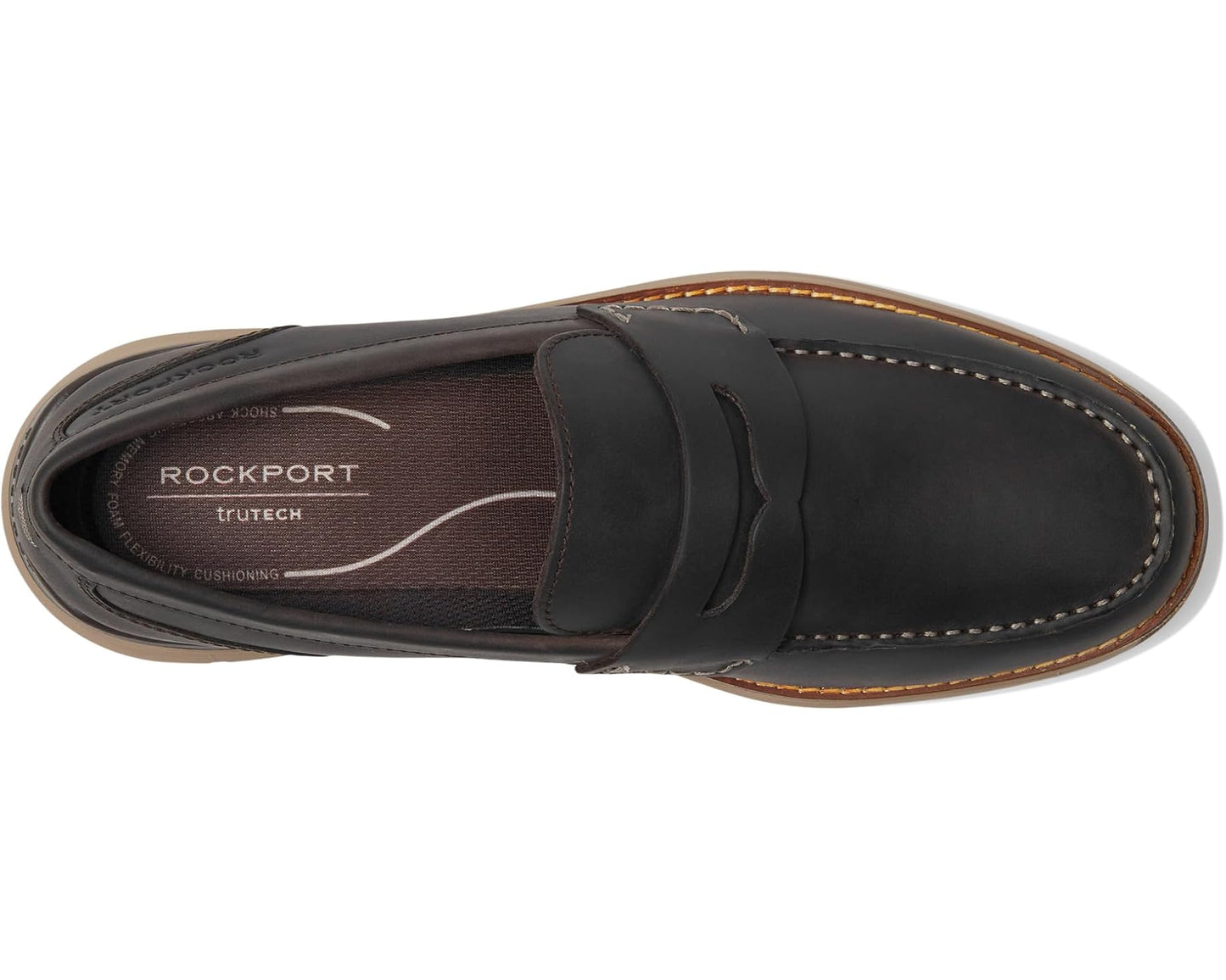 Men's Rockport Liam Dark Brown Leather