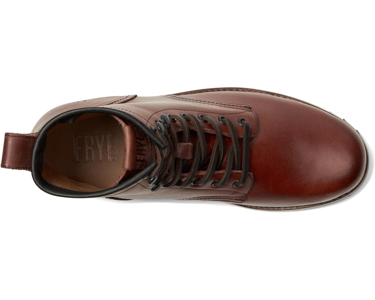 Men's Frye Hudson Workboot Plain Toe Whiskey