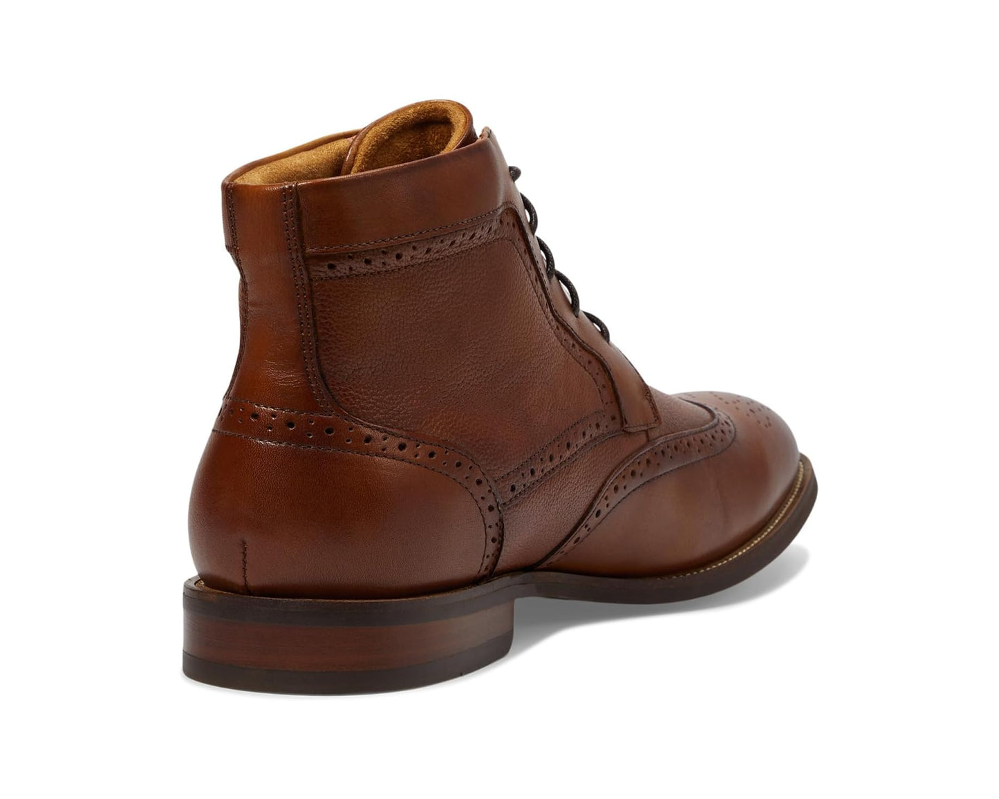 Men's Florsheim Rucci Wingtip Lace Boots Cognac