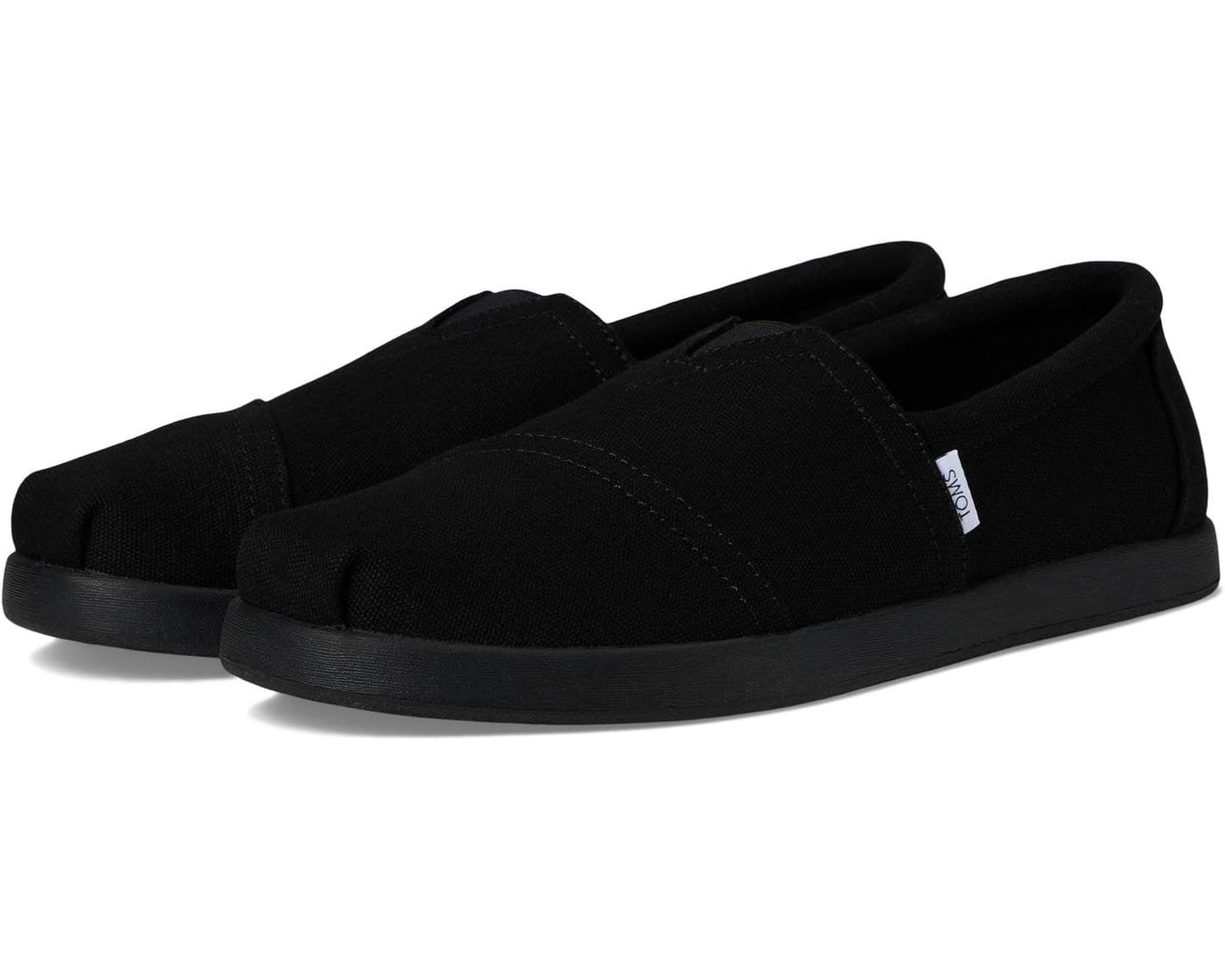 Men's TOMS Alpargata Forward Espadrille Black/Black Recycled Cotton Canvas
