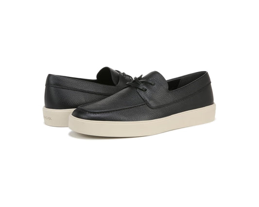 Men's Vince Todd Slip-On Casual Loafers Black Leather