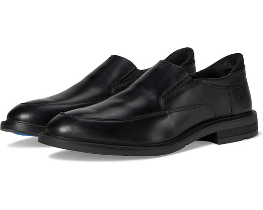 Men's Nunn Bush Kore Ez Icon Moccasin Toe Slip-On Easy-On Easy-Off Dress Casual Shoe Loafer Black