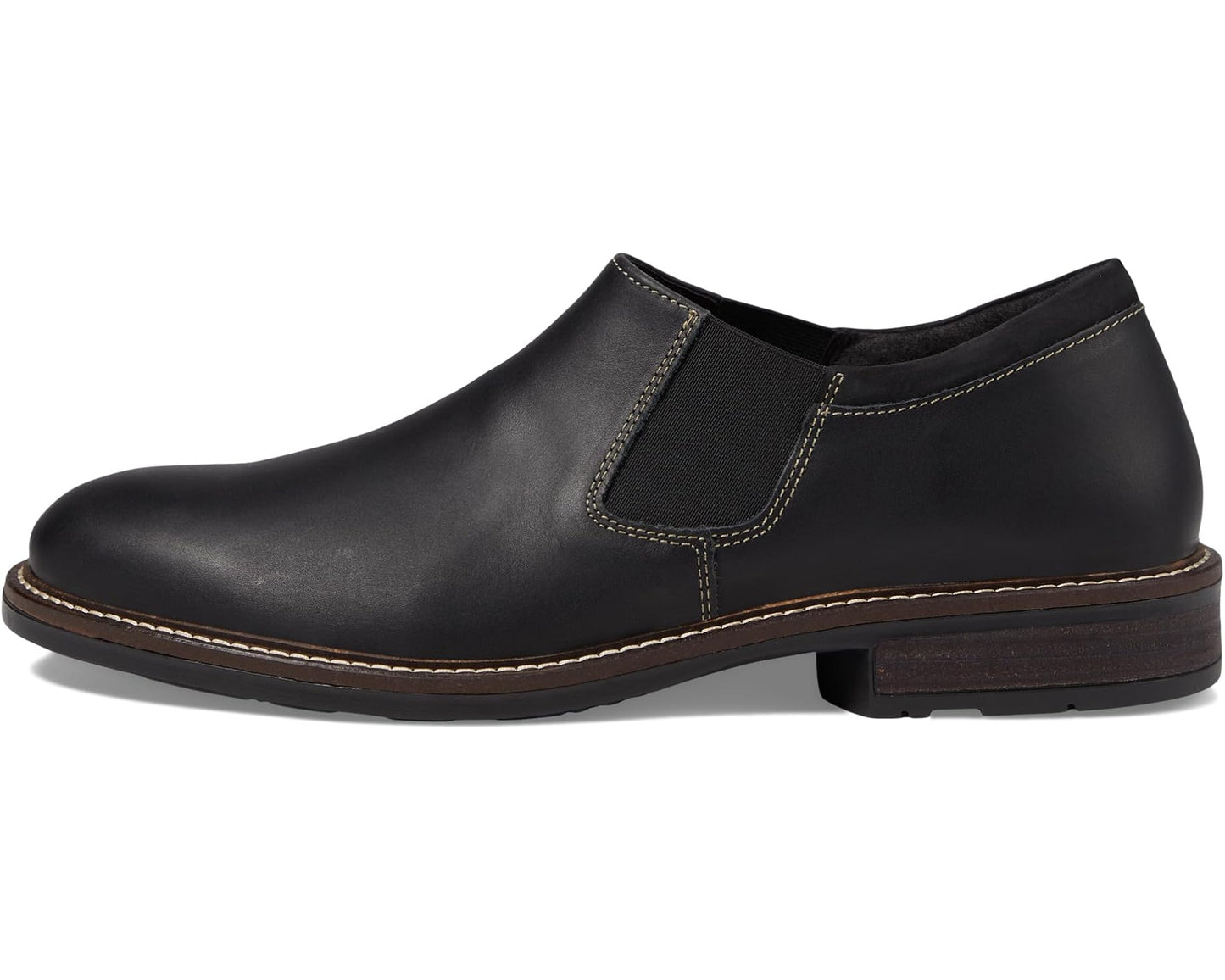 Men's Naot Director Black Raven Leather/Black Velvet Nubuck