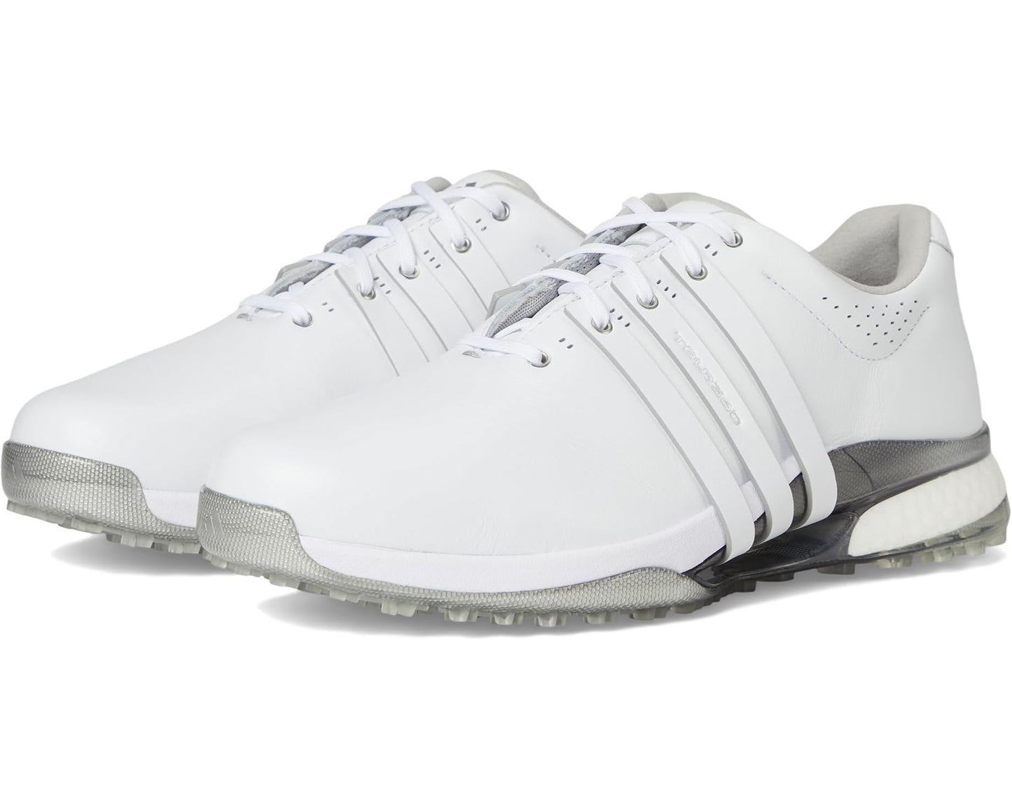 Men's adidas Golf Tour360 25 Spikeless Golf Shoes Footwear White/Footwear White/Silver Metallic