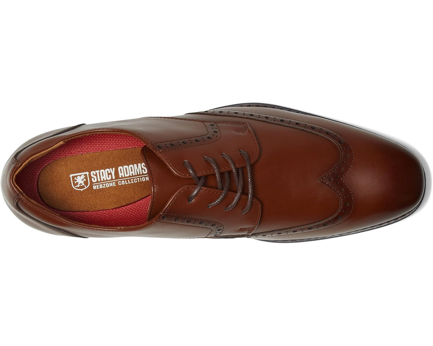 Men's Stacy Adams Lancaster Wingtip Oxford Cognac