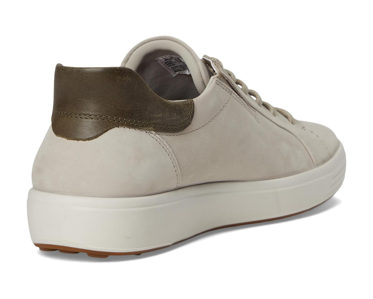 Men's ECCO Soft 7 Easy Slip Sneakers Pure Cashmere/Tarmac