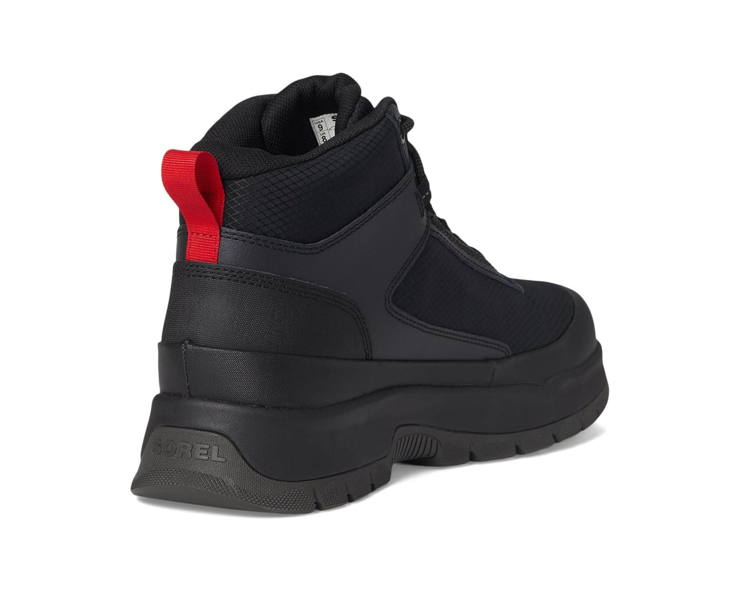 Men's SOREL Outing Nw Sneaker Mid Waterproof Black/Black