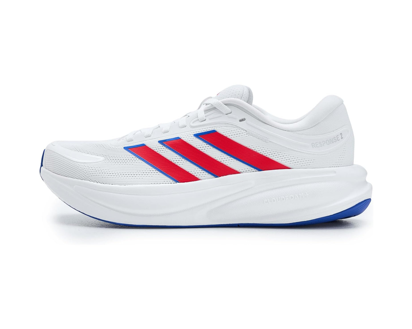 Men's adidas Response 2 Running Shoes White/Pure Ruby/Black