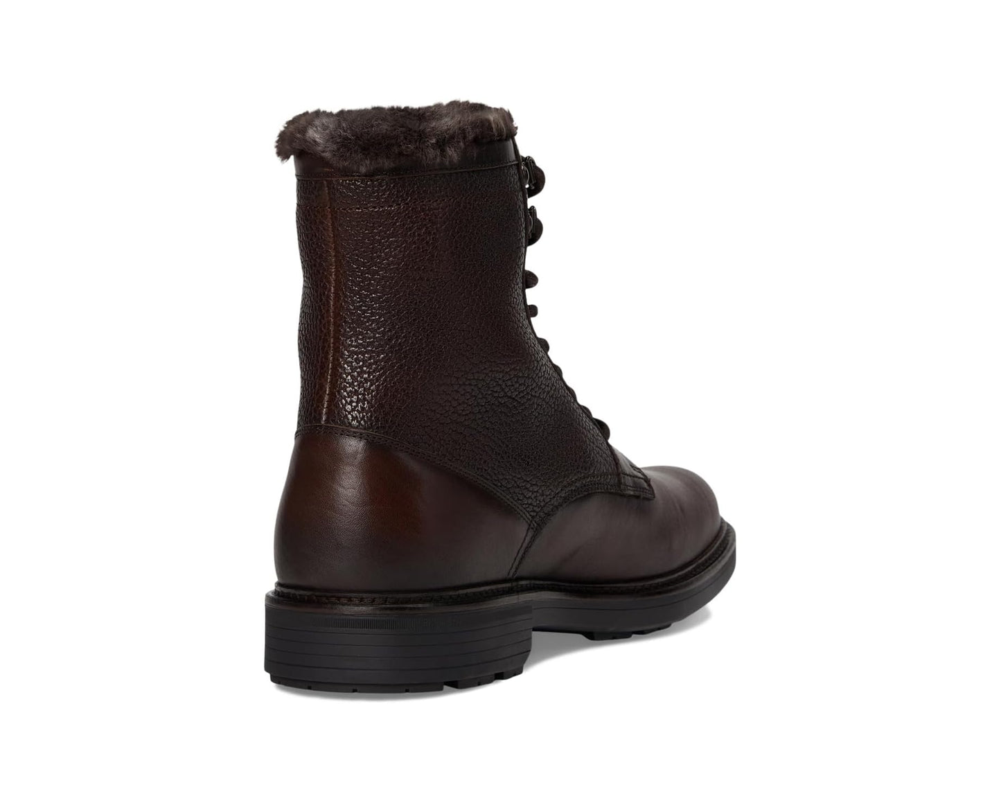 Men's Johnston & Murphy Collection Latham Plain Toe Shearling Boots Dark Brown European Calfskin/Shearling