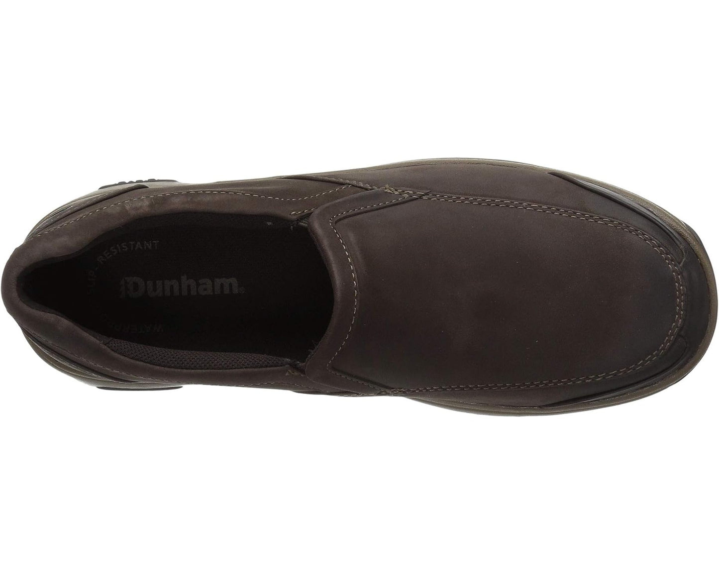 Men's Dunham Battery Park Slip-On Brown Nubuck
