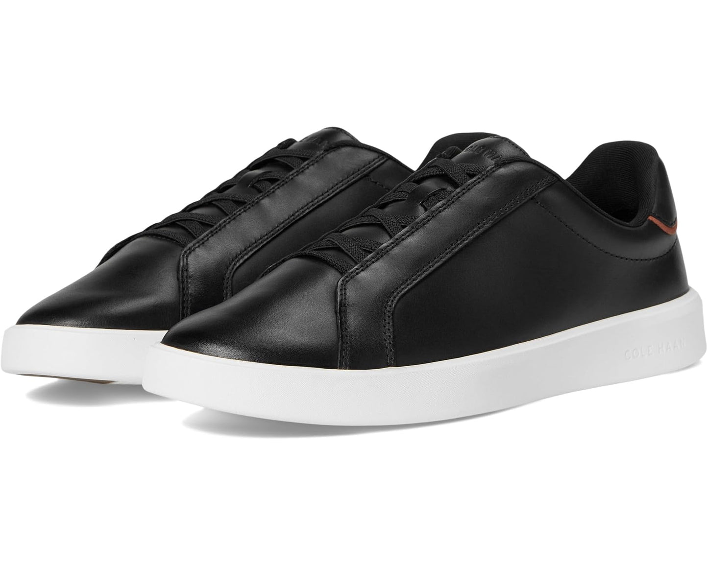 Men's Cole Haan Grand Crosscourt Daily Ltt Slip-On Sneakers Black/British Tan/Ivory