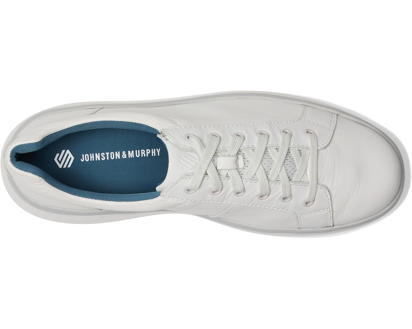 Men's Johnston & Murphy Calm Lace-To-Toe White Full Grain