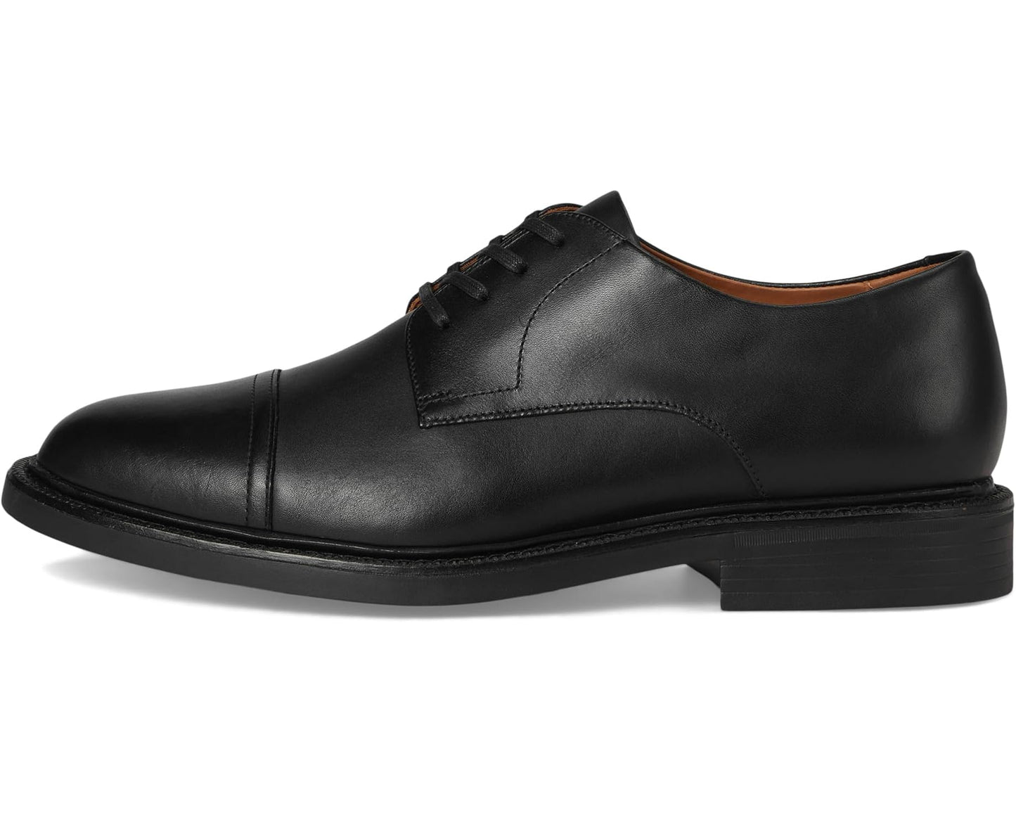Men's Polo Ralph Lauren Asher Cap Toe Black Calf Leather