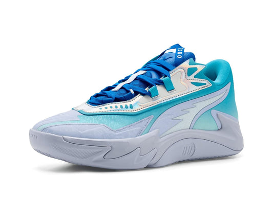 Men's PUMA Scoot Zeros II Crystal Basketball Shoes Peaceful Blue/Bright Aqua