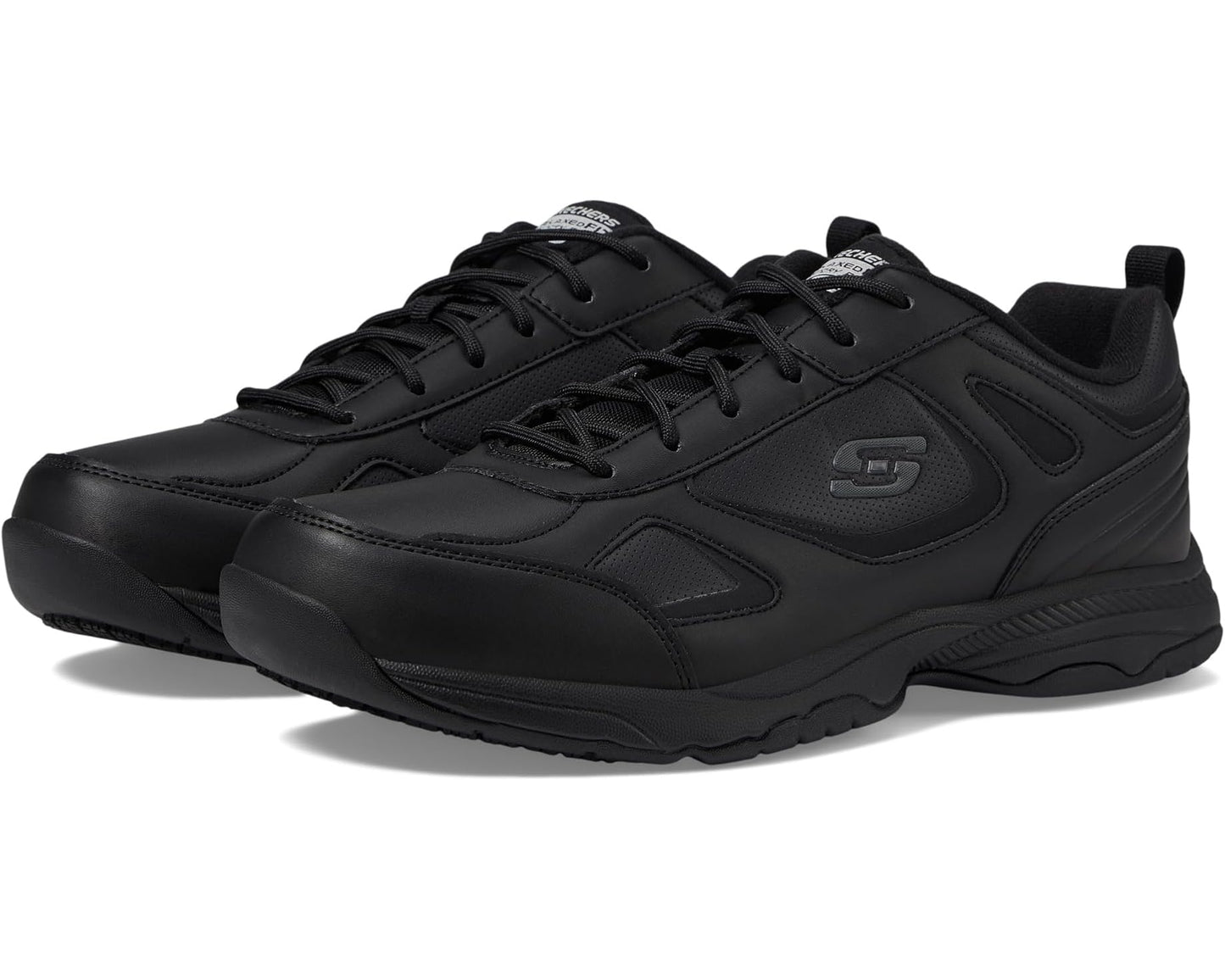 Men's SKECHERS Work Dighton Black Synthetic/Leather
