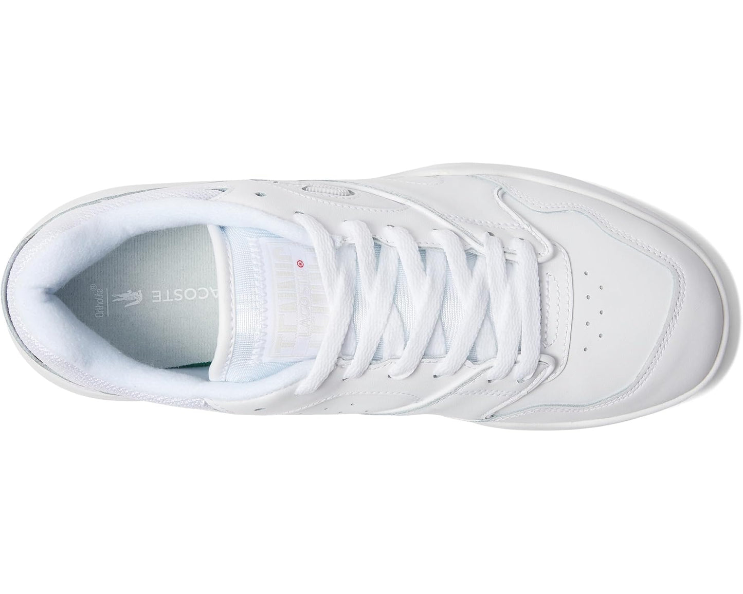 Men's Lacoste Lineshot Leather Sneakers White/White
