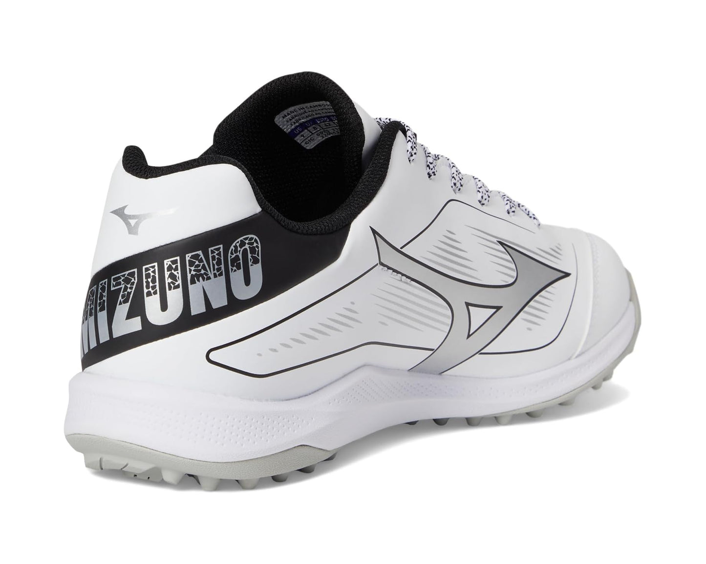 Unisex Mizuno Cushionrevo Diamond Turf White/Black