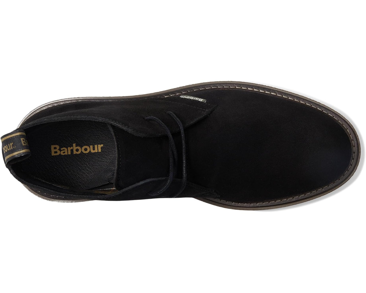 Men's Barbour Blaine Chukka Boots Black Suede