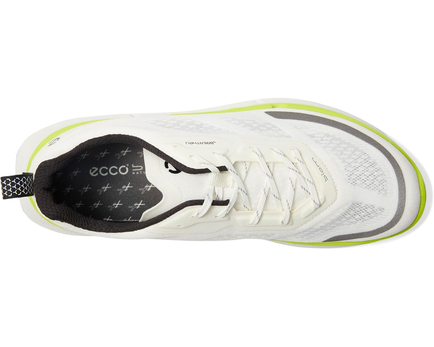 Men's ECCO Sport Biom 2.2 Textile Cross Trainer White/Lime Punch