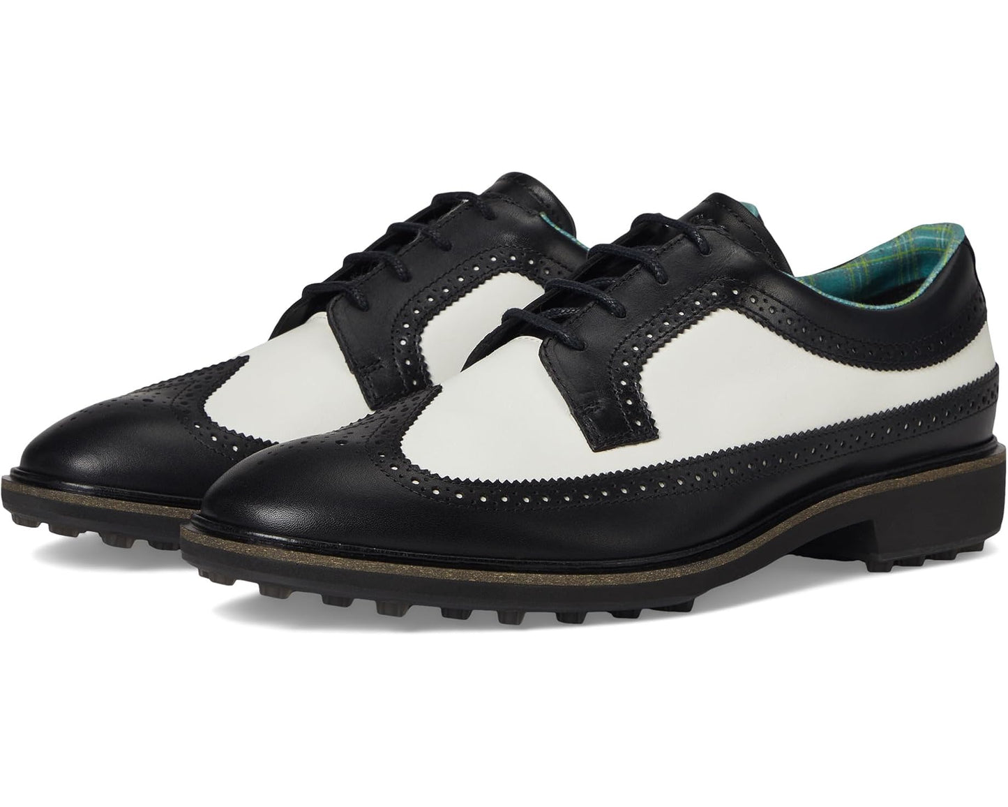 Men's ECCO Golf Classic Hybrid Wing Tip Water Resistant Black/White