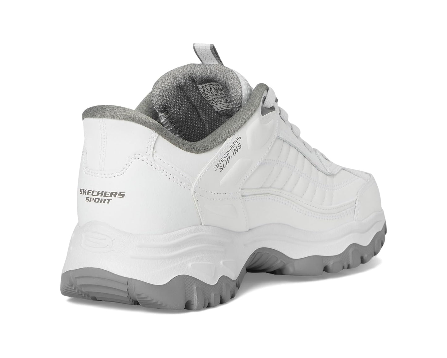 Men's SKECHERS Afterburn E'Lite Grill Corporal Hands Free Slip-In White/Gray