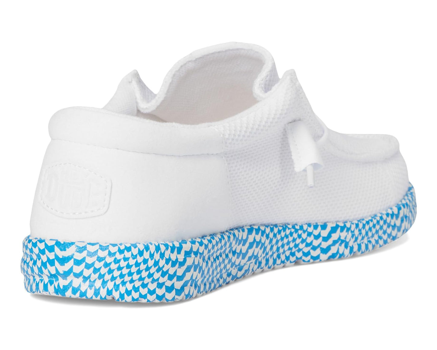 Men's Hey Dude Wally Funk Warped Geo White/Brilliant Blue