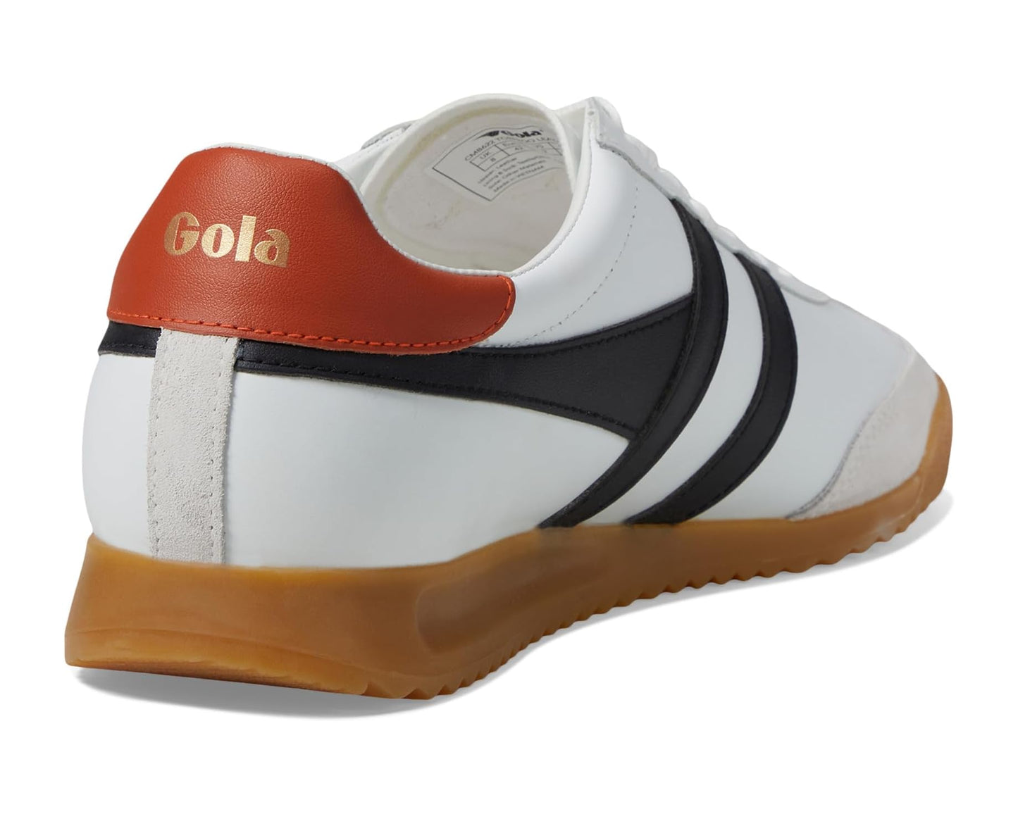 Men's Gola Torpedo Leather White/Black/Moody Orange