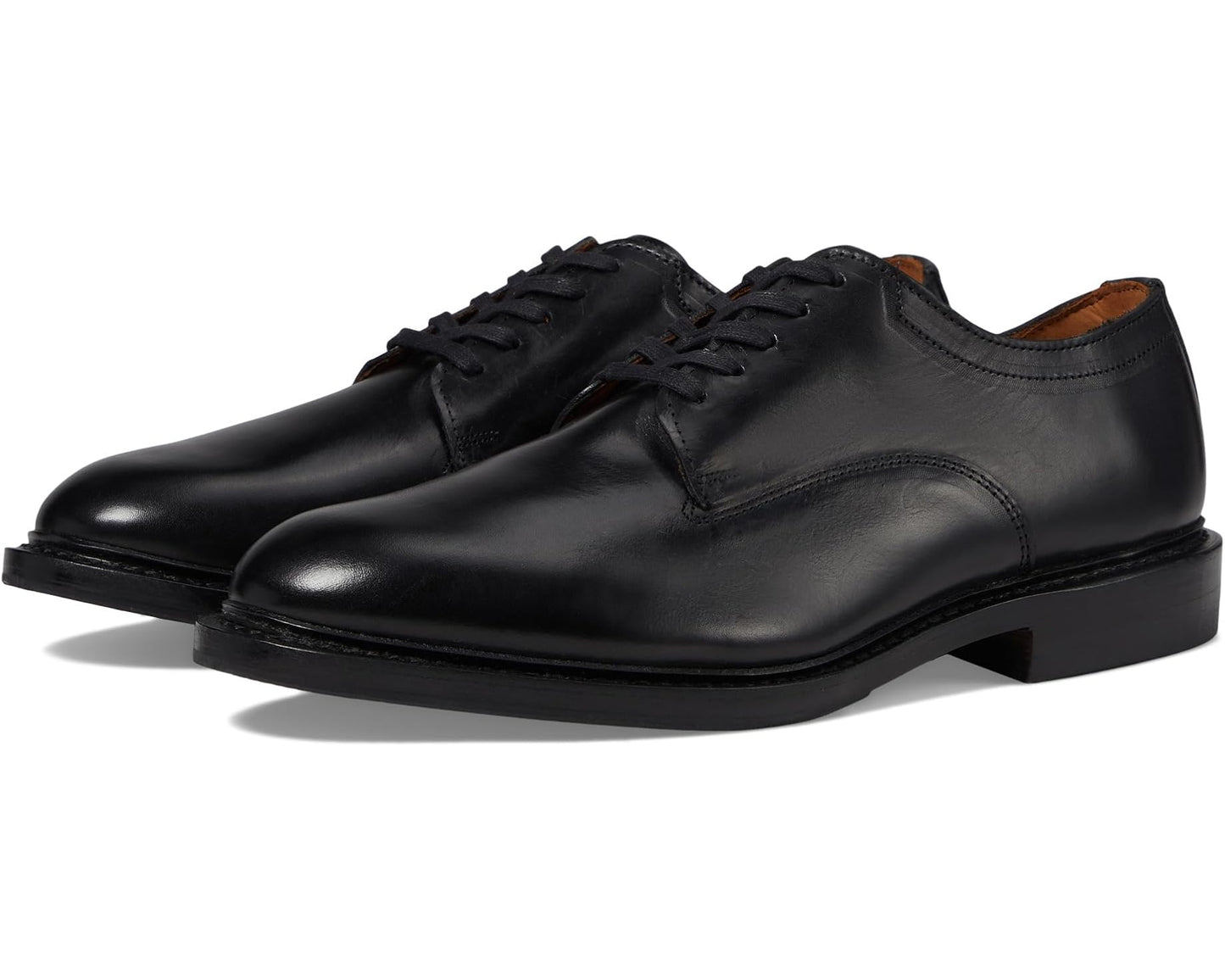 Men's Allen Edmonds Trevor Plain Toe Oxfords Black Leather