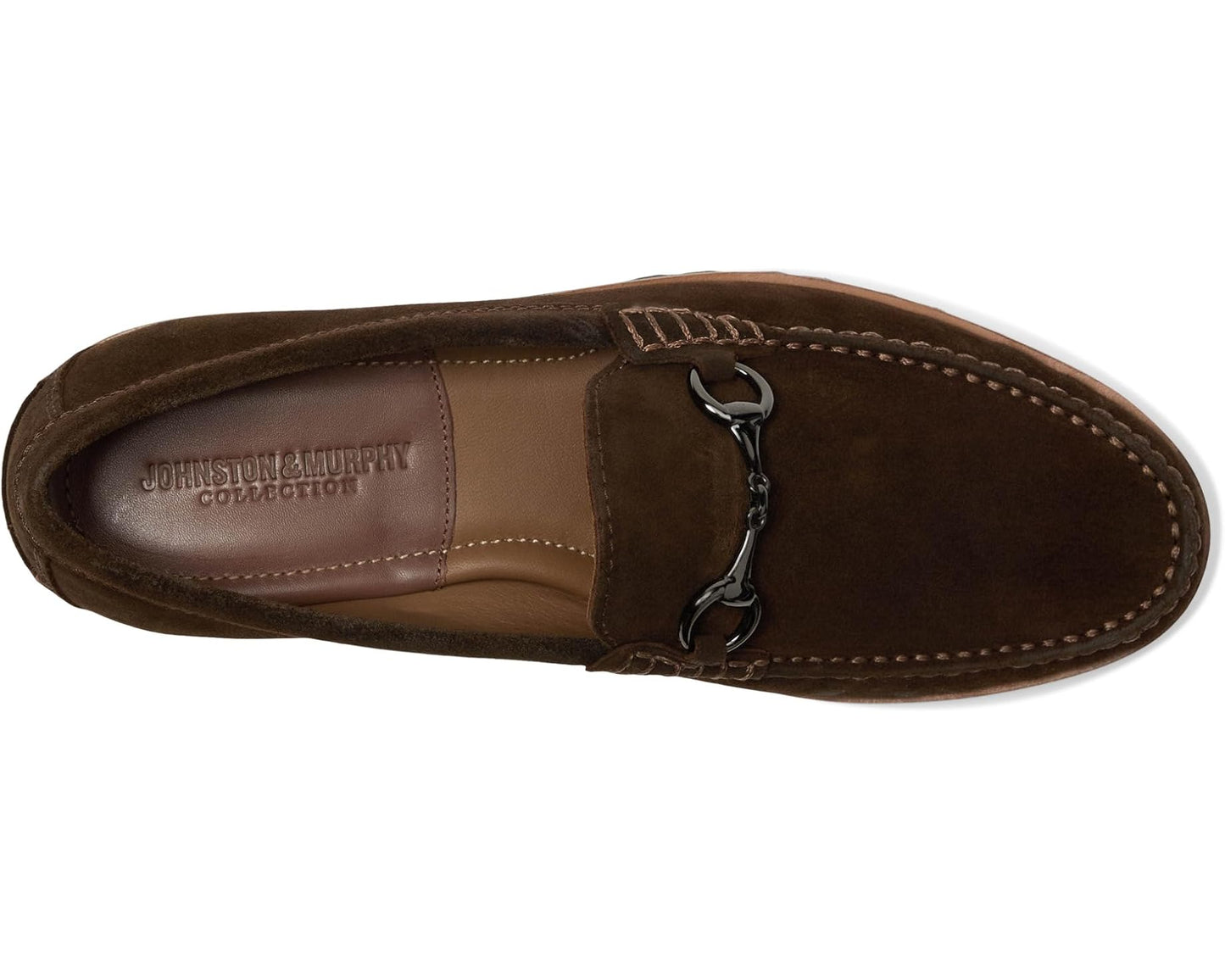 Men's Johnston & Murphy Collection Baldwin Lug Bit Brown Waxed English Suede