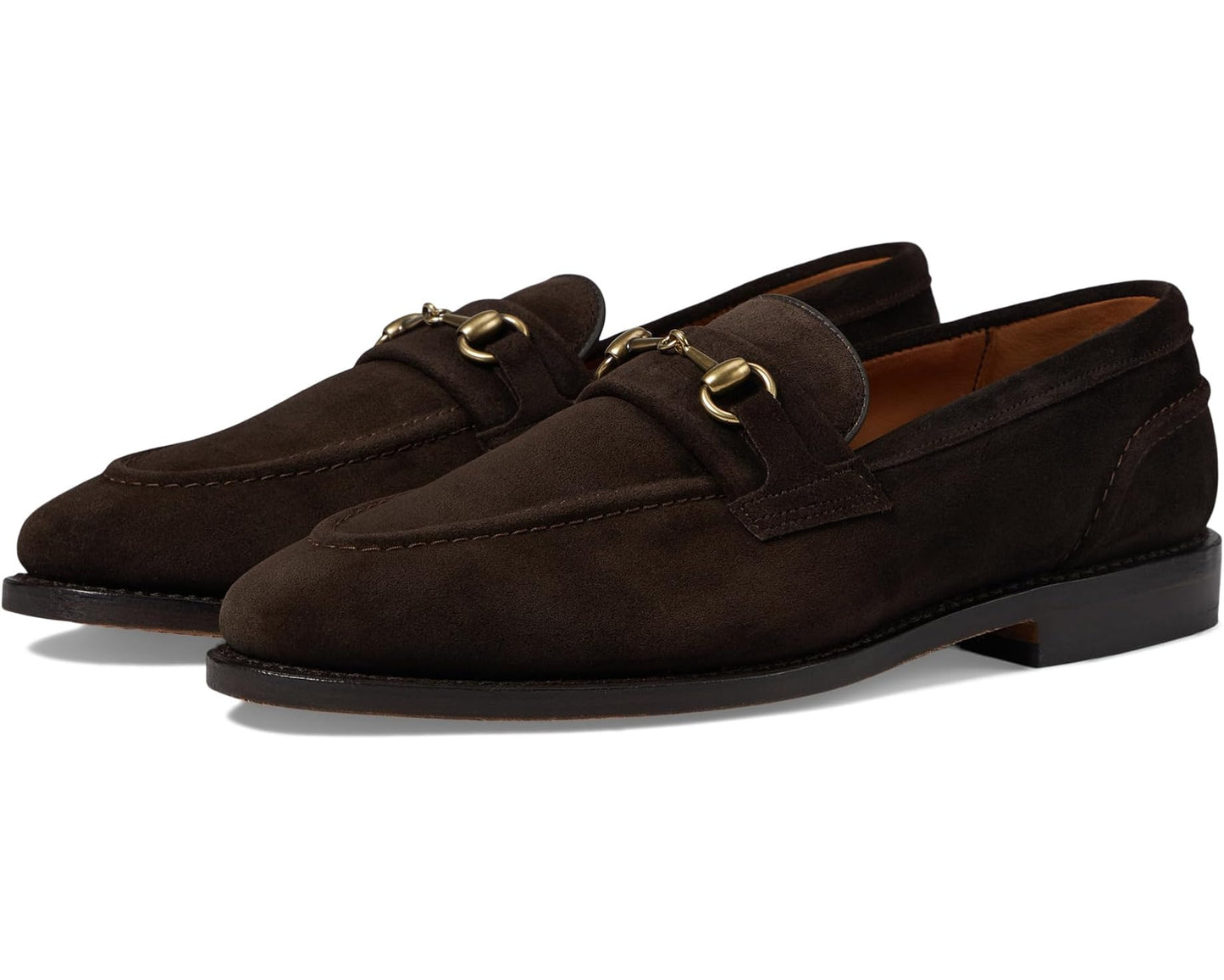 Men's Allen Edmonds Randolphbit Penny Loafers Chocolate Suede