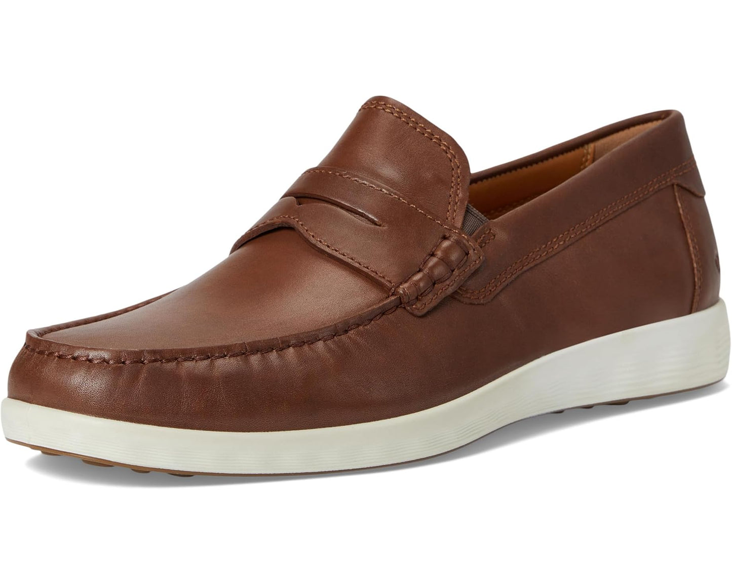 Men's ECCO S Lite Moc Penny Loafers Cognac