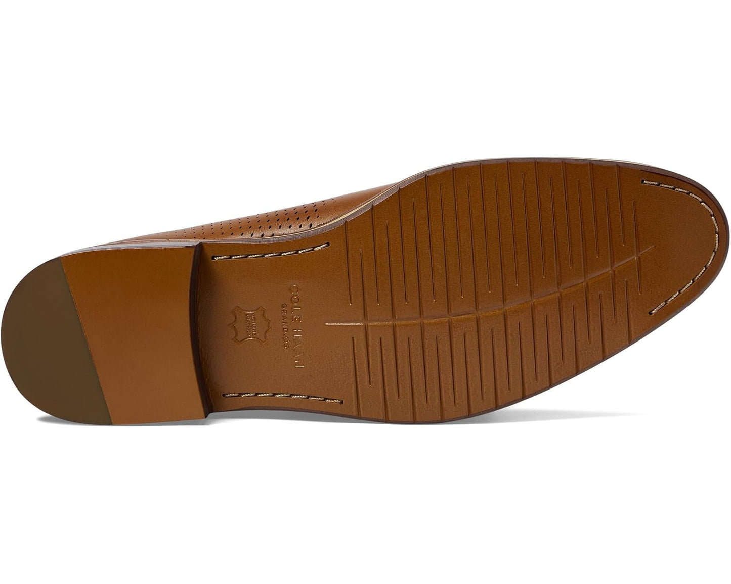 Men's Cole Haan Washington Grand Laser Wing Oxford British Tan/Lava Energy