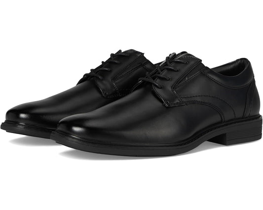 Men's Nunn Bush Jarvis Plain Toe Oxford Dress Casual Business Formal Lace Up Black