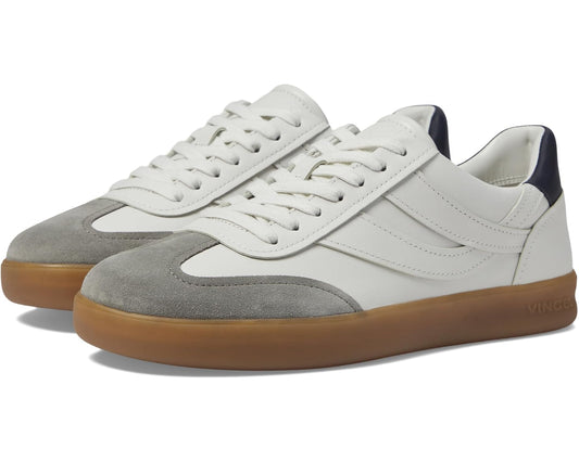 Men's Vince Oasis-M Lace-Up Retro Sneakers Chalk White Leather