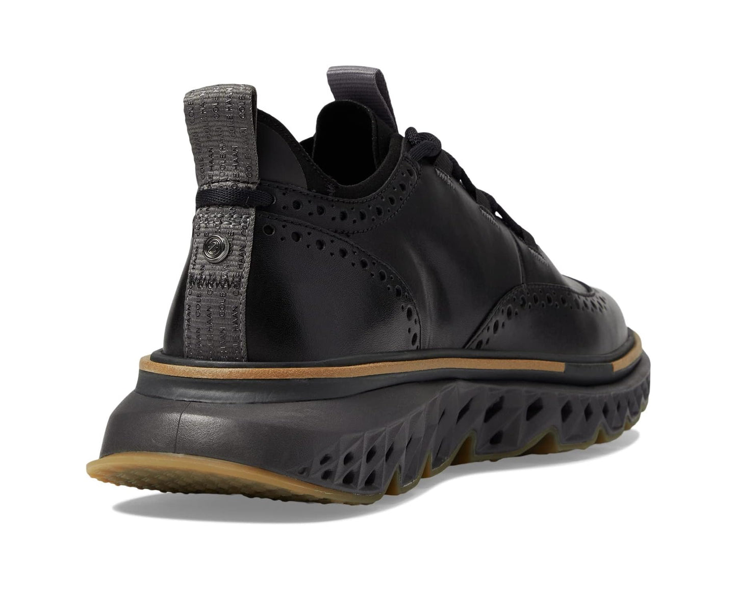 Men's Cole Haan 5.Zerogrand Wingtip Oxford Black/Pavement
