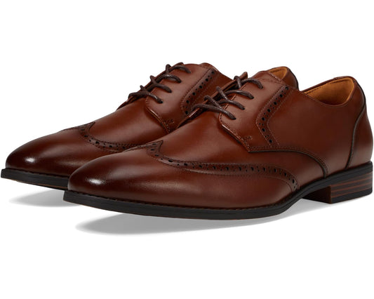 Men's Stacy Adams Lancaster Wingtip Oxford Cognac