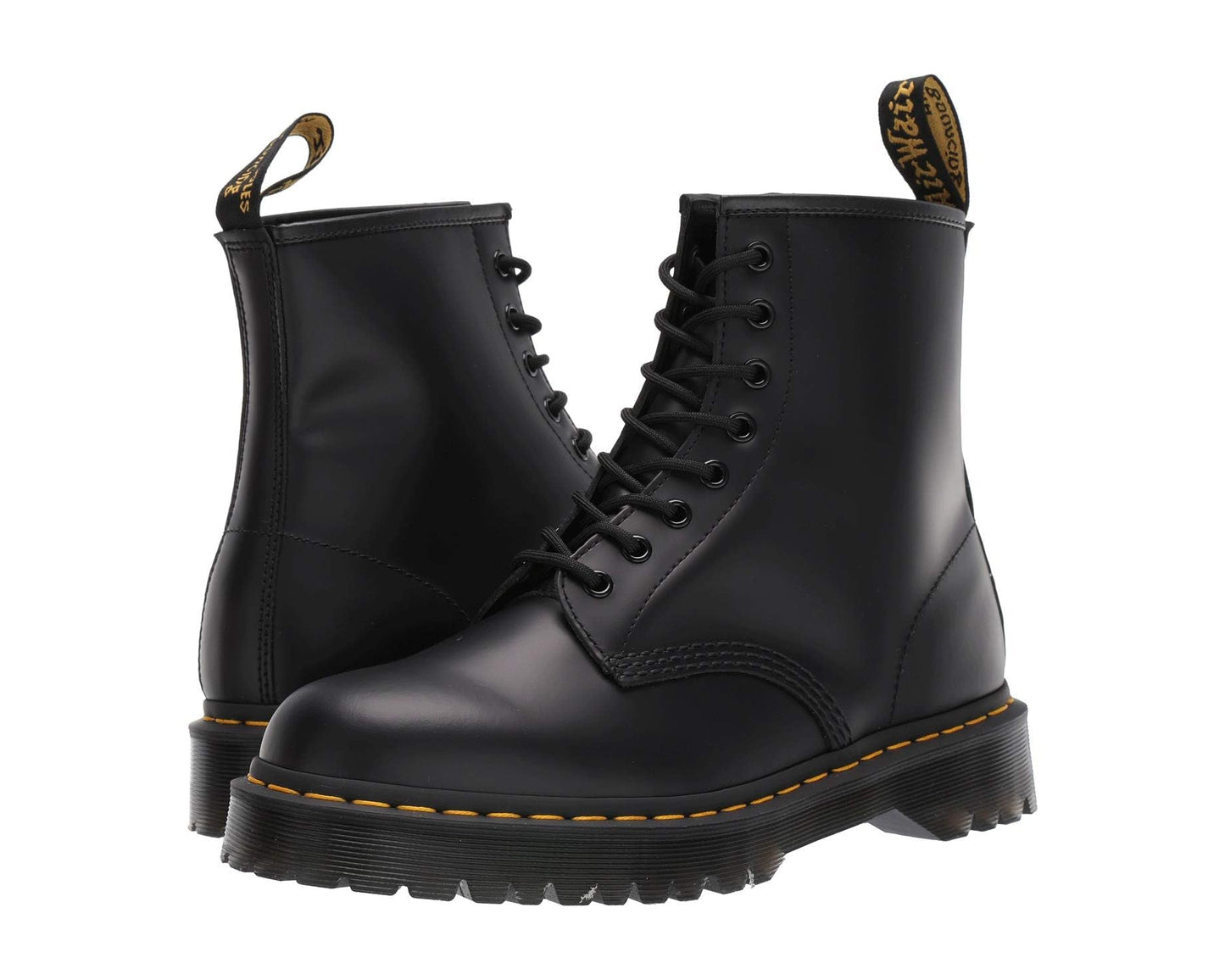 Unisex Dr. Martens 1460 Bex Smooth Leather Lace Up Boots Black Smooth
