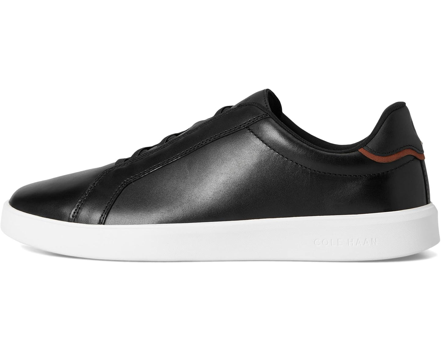 Men's Cole Haan Grand Crosscourt Daily Ltt Slip-On Sneakers Black/British Tan/Ivory