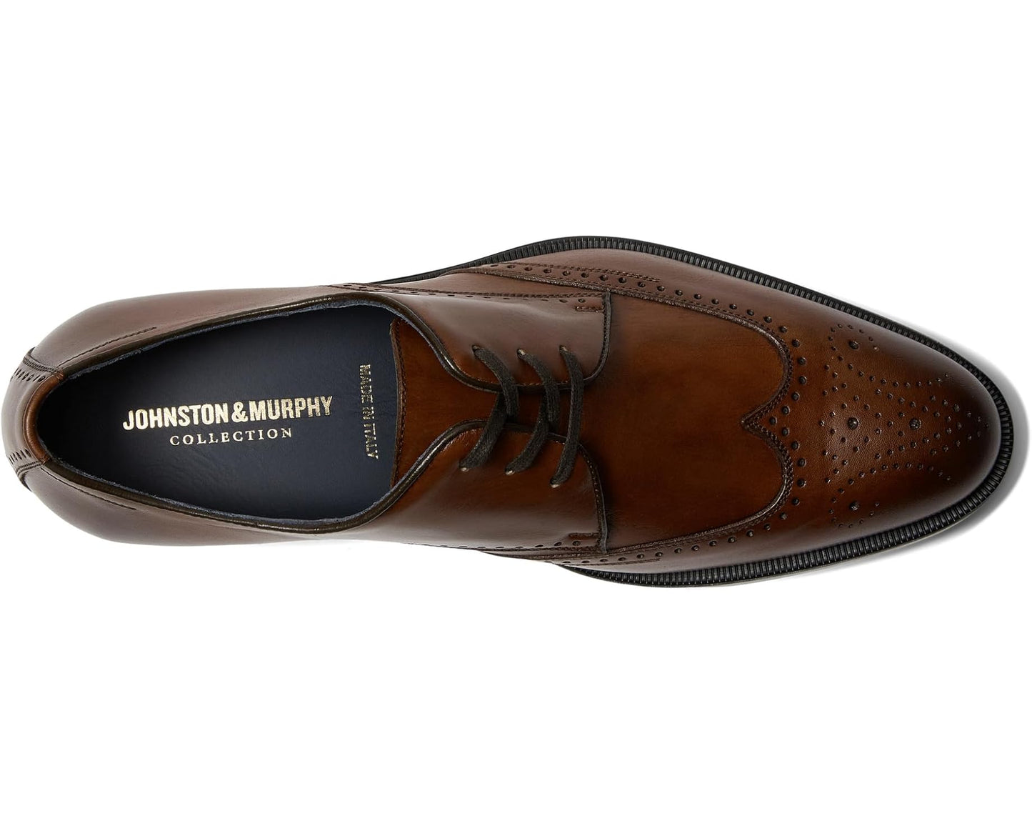 Men's Johnston & Murphy Collection Flynch Wing Tip Tan Italian Calfskin