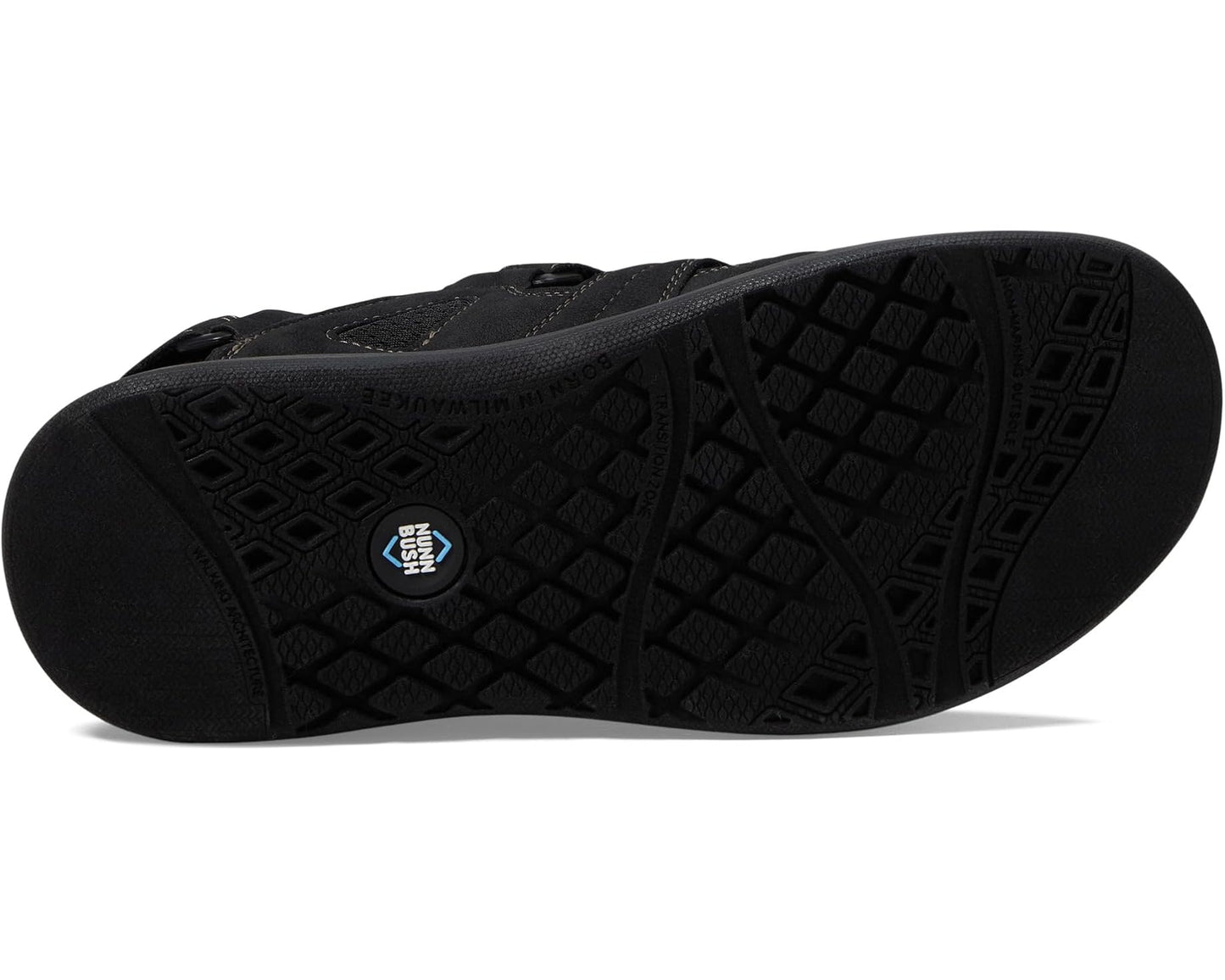 Men's Nunn Bush Rio Vista Fisherman Sandal Black