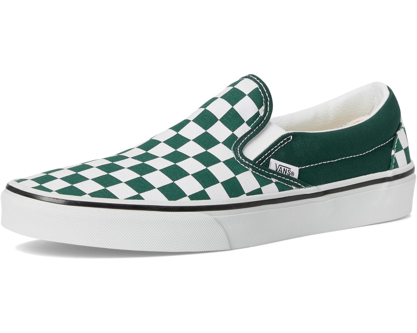 Unisex Vans Classic Slip-On Checkerboard Color Theory Checkerboard Emerald