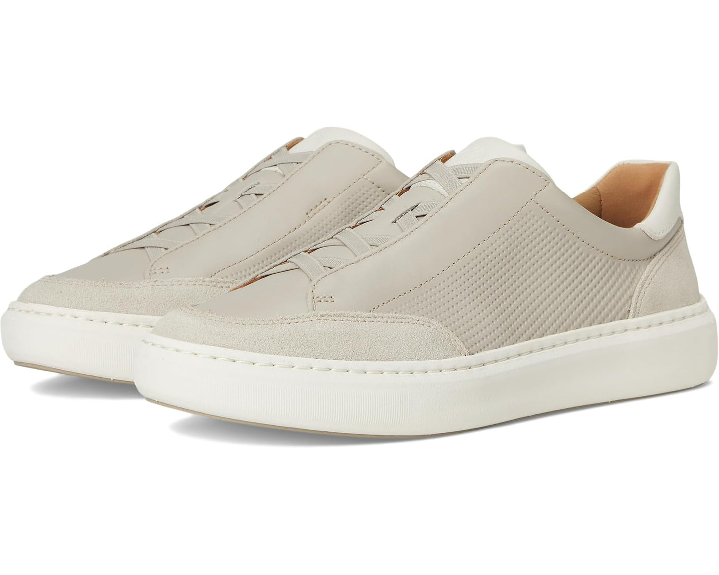 Men's Johnston & Murphy Anders Stretch Lace-To-Toe Beige Full Grain/Suede