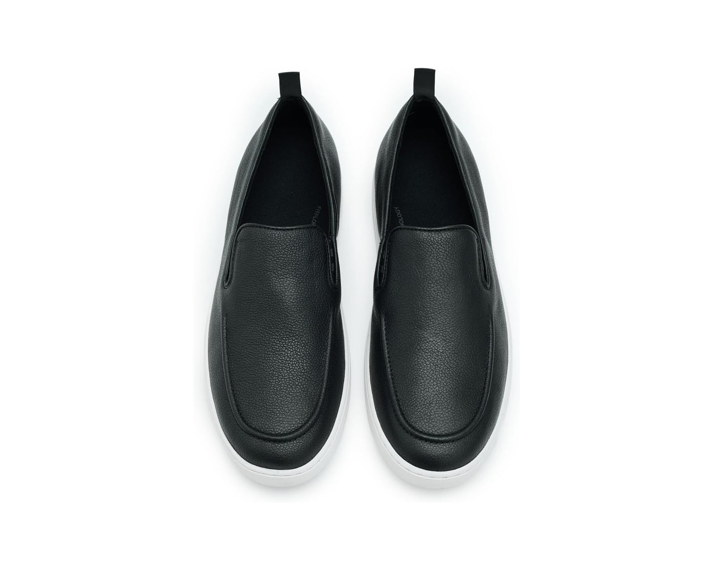 Men's FitFlop Craft-Q Tumbled-leather Moc Loafers Black