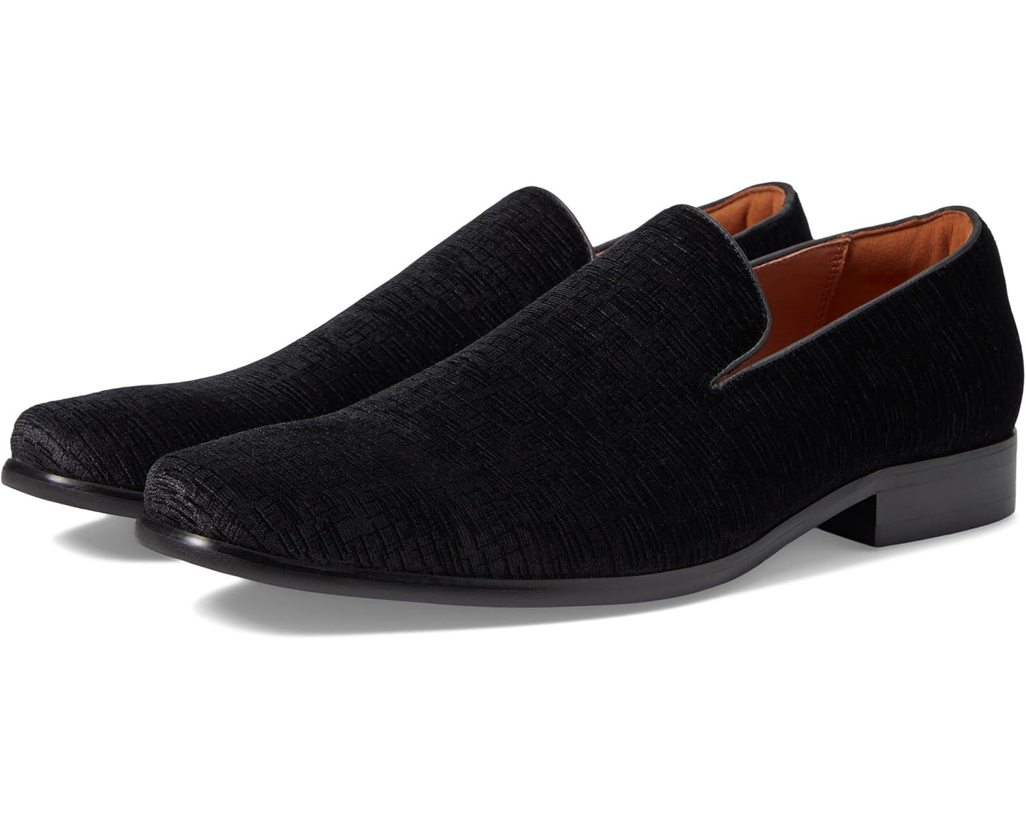 Men's Florsheim Postino Plain Toe Velvet Slip-On Black