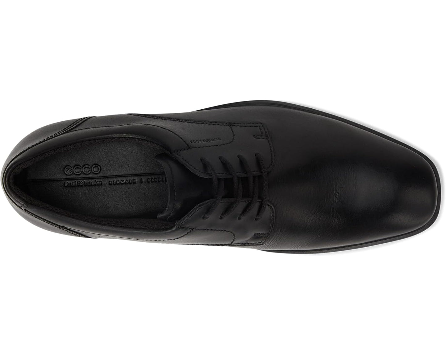 Men's ECCO Metropole Milan Waterproof Plain Toe Derby Black