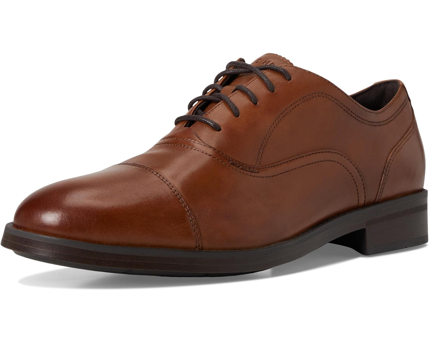 Men's Cole Haan Newmark Grand Cap Toe Oxfords British Tan/Dark Brown